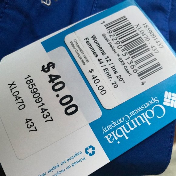 Columbia Women’s Quail Hollow™ EXS Blue Capri Pant - Picture 13 of 13